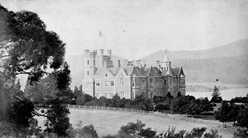 1870 View of Government House Hobart