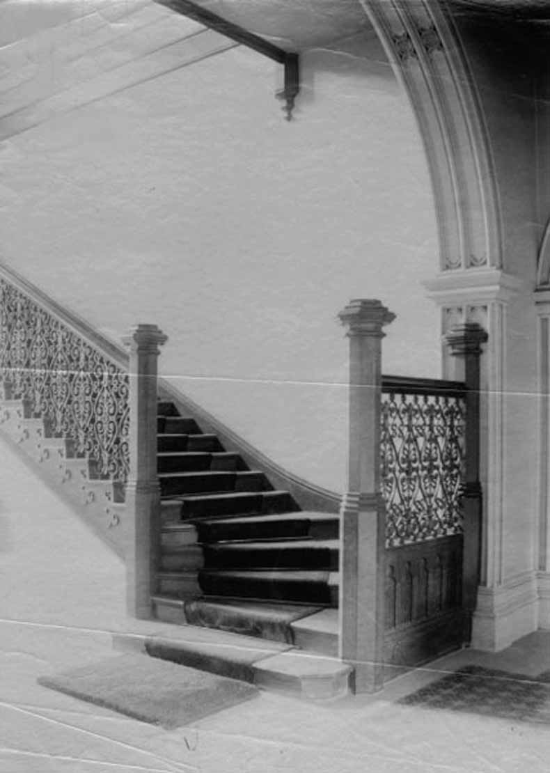 Government House showing interior stairs 1893