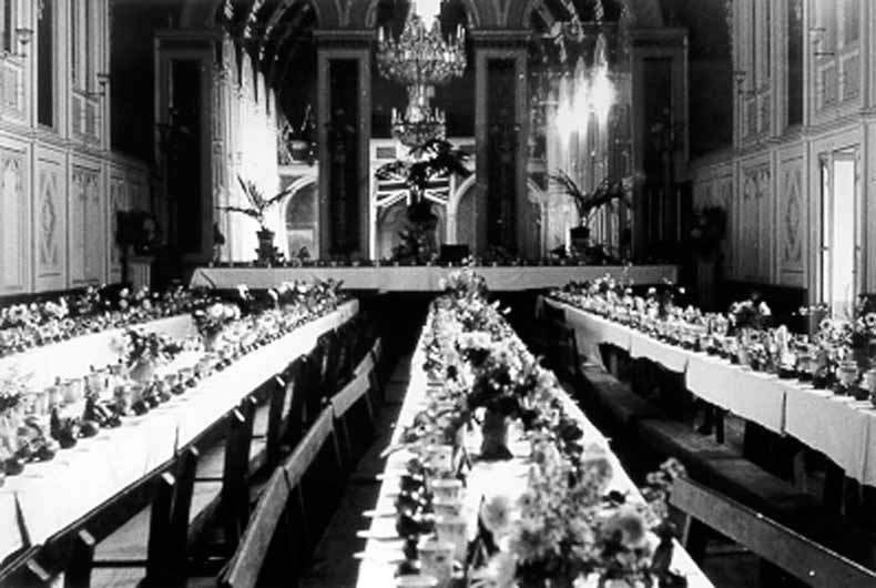 Interior - Government House tables and decorations 1942 TAHO