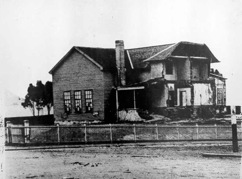 Remains of the Old Government House at Franklin Square 1880 TAHO