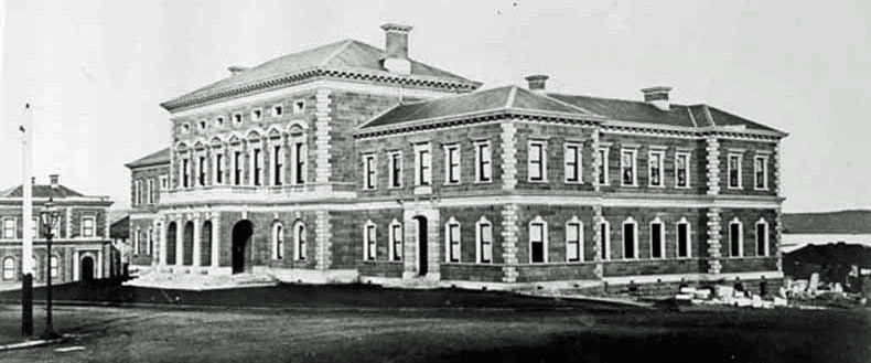 Hobart Town Hall. Photographer S Clifford 1869 TAHO