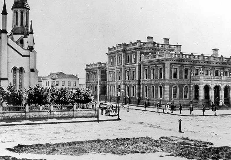 Launceston public buildings including old Post Office 1860 TAHO